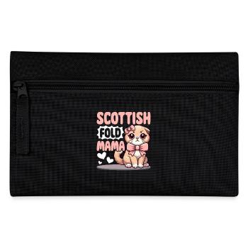 Scottish Fold Mama – Katzenliebhaber Design - Federtasche - Schwarz - Vorne