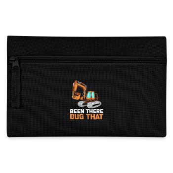 Construction site excavator driver excavation - Pencil Case - black - Front