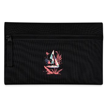 Segelboot Cartoon Stil - Federtasche - Schwarz - Vorne