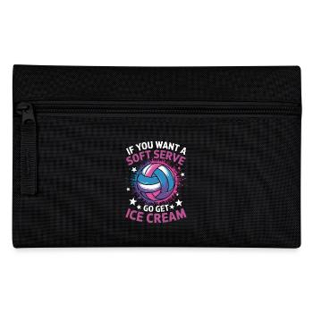Volleyball Spruch Lustiges Volleyball Geschenk - Federtasche - Schwarz - Vorne