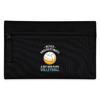 Volleyball Spruch Lustiges Volleyball Geschenk - Federtasche - Schwarz - Vorne