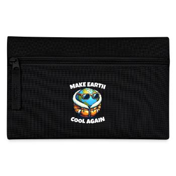 Make Earth Cool Again Climate Change Protest Demo - Pencil Case - black - Front