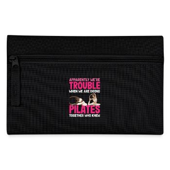 Pilates Together We Are Trouble - Pencil Case - black - Front