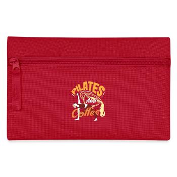 Pilates et café pour la routine matinale - Trousse - rouge - Devant