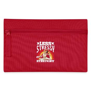 Pilates: Less stress, more flexibility - Pencil Case - red - Front