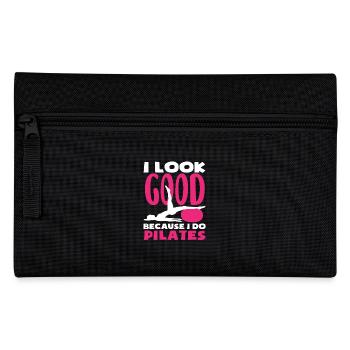 Pilates : je suis belle parce que je fais du Pilates - Trousse - noir - Devant