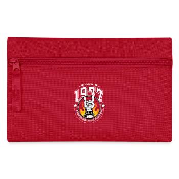 1977 Geburtstag, rockt alles - Federtasche - Rot - Vorne