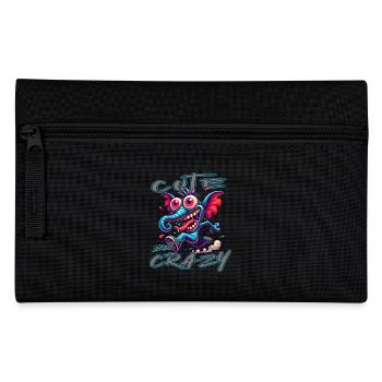 Style de bande dessinée éléphant mignon mais fou - Trousse - noir - Devant