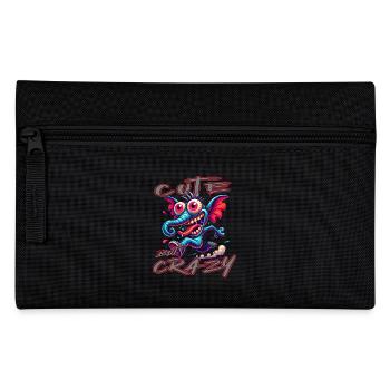 Cute but Crazy Elefant Comic Stil - Federtasche - Schwarz - Vorne