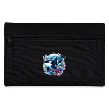 Orca Killer Whale - Pencil Case - black - Front