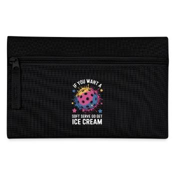 Pickleball Saying Sports Funny Pickleball Gift - Pencil Case - black - Front