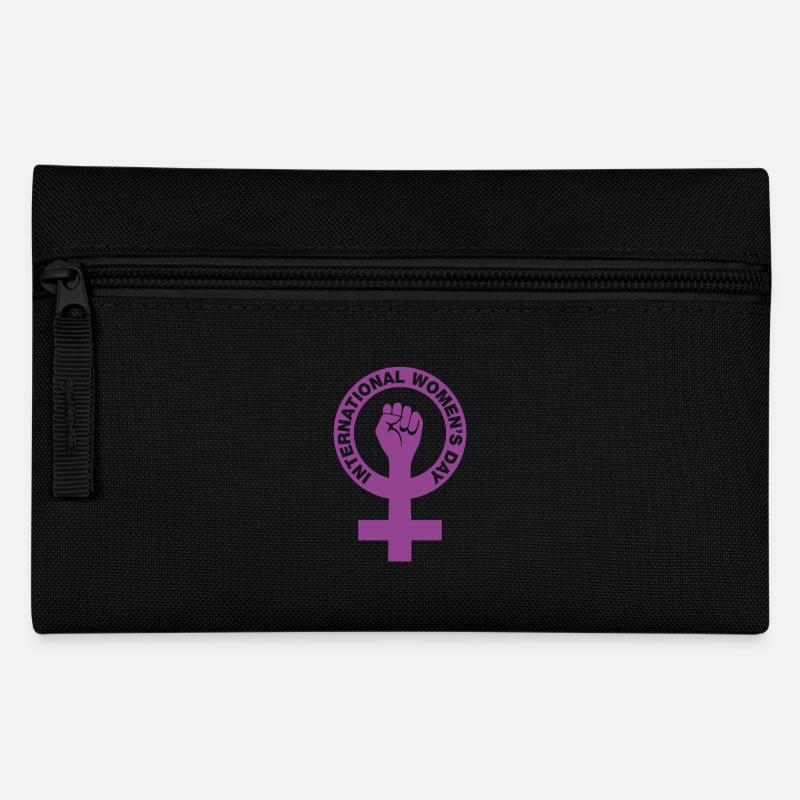 International Women's Day - Geschenk - Federtasche - Schwarz