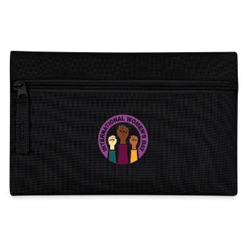 Journée de la femme, Journée internationale de la femme, Happy Women' - Trousse - noir - Devant