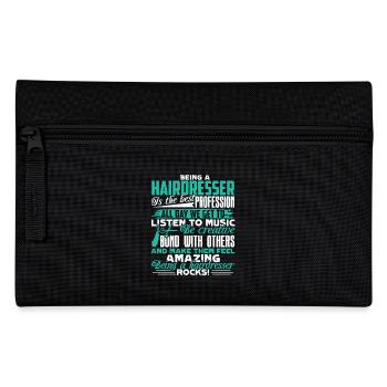 Hairdresser Being A Hairdresser - Pencil Case - black - Front