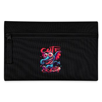 Cute but Crazy Elefant Comic Stil - Federtasche - Schwarz - Vorne