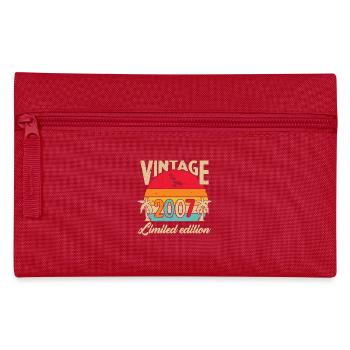 18 Jahre 2007 Vintage Retro Geburtstagsgeschenk - Federtasche - Rot - Vorne