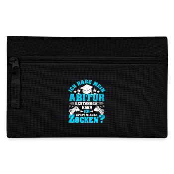 Abitur Abi Abschluss Schule Gamer Gaming Geschenk - Federtasche - Schwarz - Vorne