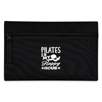 Pilates Ist Meine Happy Hour - Federtasche - Schwarz - Vorne
