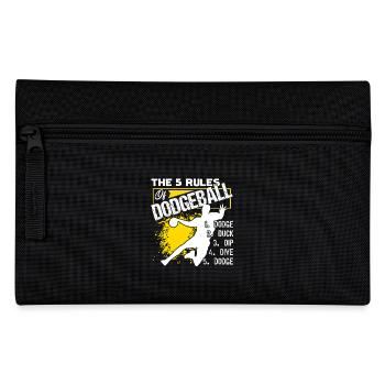 Dodgeball The 5 Rules Of Dodgeball - Pencil Case - black - Front