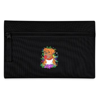Boxer Hund - Federtasche - Schwarz - Vorne