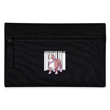 American Bully Pet Dog Dog Gift - Pencil Case - black - Front