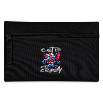 Style de bande dessinée éléphant mignon mais fou - Trousse - noir - Devant