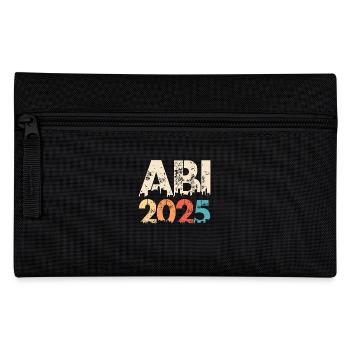 ABI 2025 Abitur Abschluss Lustiges Abiturienten - Federtasche - Schwarz - Vorne