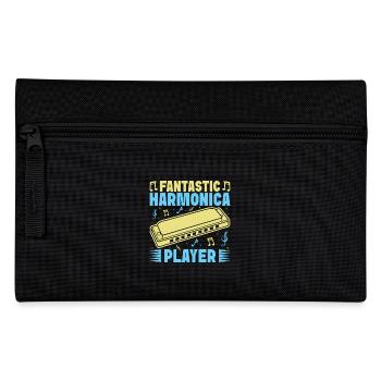 Funny Harmonica Player Fantastic Player Harmonica - Federtasche - Schwarz - Vorne