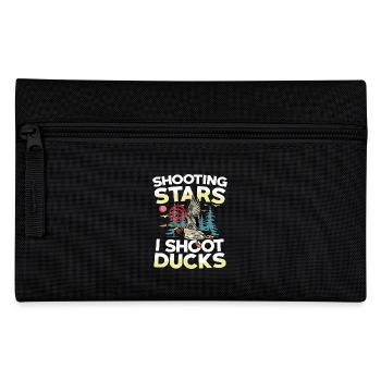 Duck hunters shoot heavier loads flag - Pencil Case - black - Front