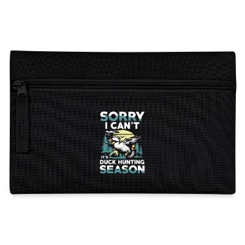 Duck hunters shoot heavier loads flag - Pencil Case - black - Front