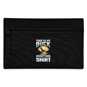 Duck hunters shoot heavier loads flag - Pencil Case - black - Front