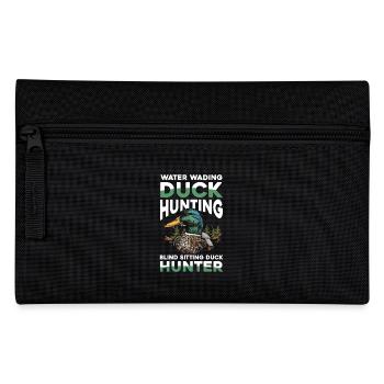 Duck hunters shoot heavier loads flag - Pencil Case - black - Front