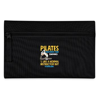 Pilates Trainer Nomen Cool Und Locker - Federtasche - Schwarz - Vorne
