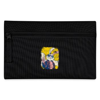 Cool lapin de Pâques - Oeuf de Pâques - Cadeau - Trousse - noir - Devant