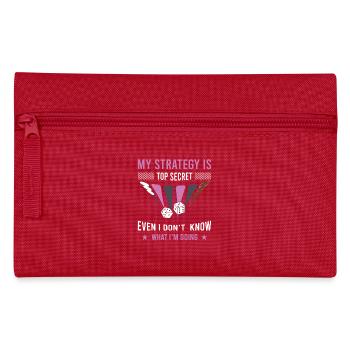 Backgammon Spiel - Federtasche - Rot - Vorne