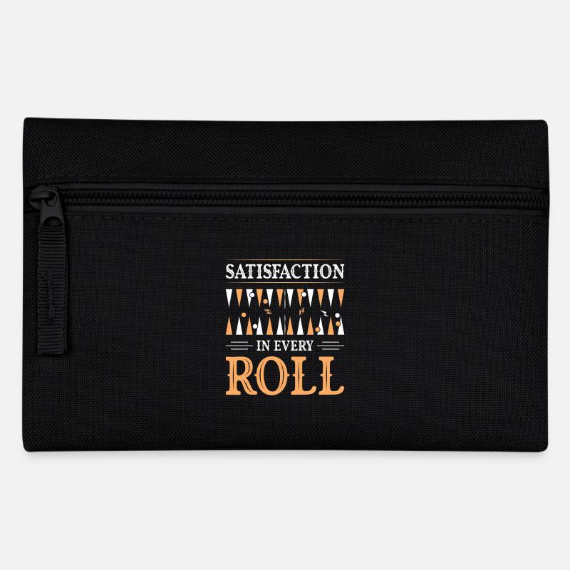 Backgammon Spiel - Federtasche - Schwarz