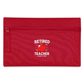 Pension 2025 Retraite 2025 Retraité Retraité Retraité - Trousse - rouge - Devant