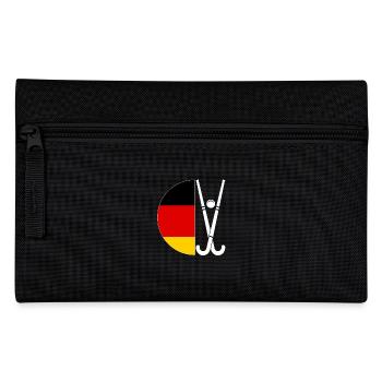 Feldhockeyspieler Deutschland Flagge Feldhockey - Federtasche - Schwarz - Vorne
