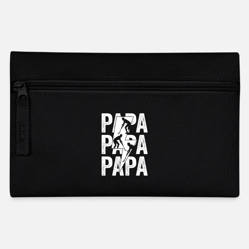 Feldhockeyspieler Papa Vater Feldhockey - Federtasche - Schwarz