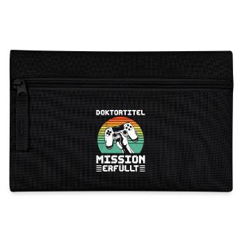 DOKTORTITEL MISSION ERFÜLLT Doktor Lustiges - Federtasche - Schwarz - Vorne