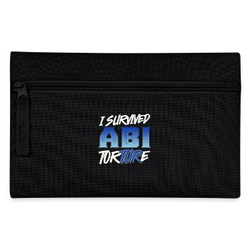Abiturienten I SURVIVED ABI TORTURE Lustiges - Federtasche - Schwarz - Vorne