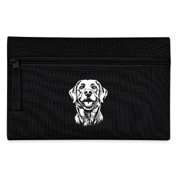 Labrador Portrait Retriever Labbi Dogs Dog - Pencil Case - black - Front