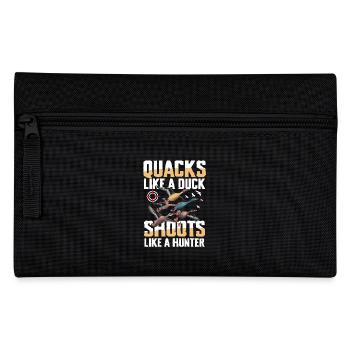 Duck hunters shoot heavier loads flag - Pencil Case - black - Front