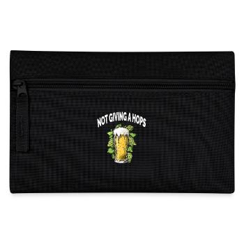 Lustiges Bier Alkohol NOT GIVING A HOPS - Federtasche - Schwarz - Vorne