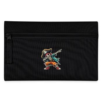 Carnival Pirate Skeleton Dabbing Pirate Hat Alaaf - Pencil Case - black - Front