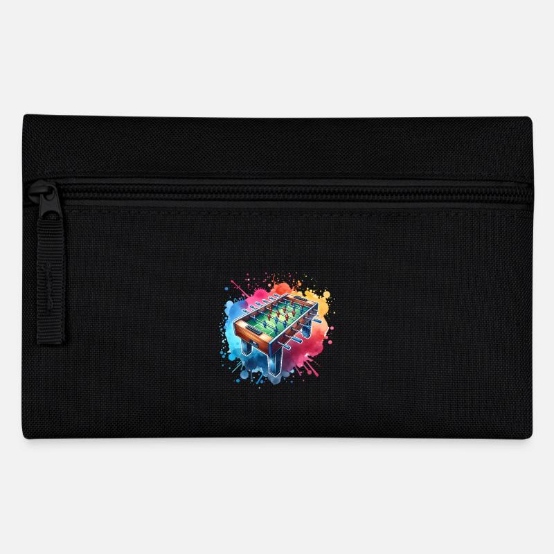 Tischkicker Tischfußball - Federtasche - Schwarz