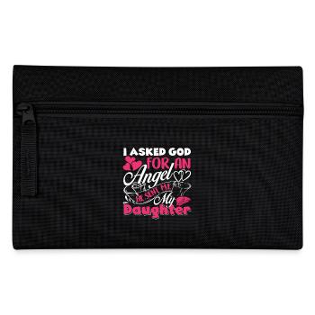 Mother's Day God Sent Me My Daughter - Pencil Case - black - Front