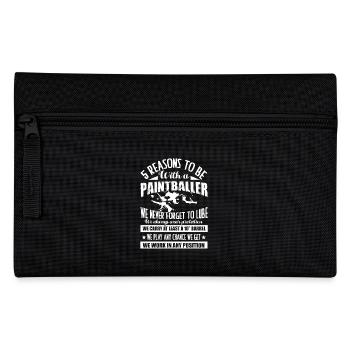 Paintballer 5 Reasons To Be With A Paintballer - Pencil Case - black - Front