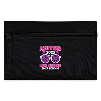 ABITUR 2025 DER BEGINN EINER LEGENDE Abiturientin - Federtasche - Schwarz - Vorne