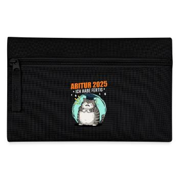 ABITUR 2025 ICH HABE FERTIG Abiturient Lustiges - Federtasche - Schwarz - Vorne